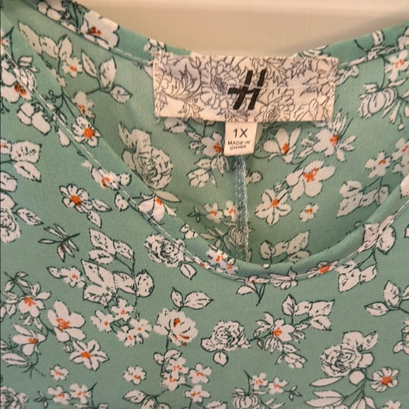 Haptics Mint Floral Dress - Picture 3 of 9